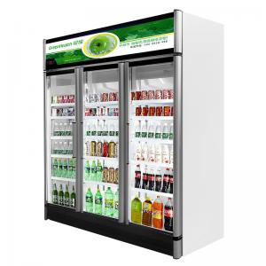 Aluminum Alloy Frame Glass Door Freezer Merchandiser With R404a Gas