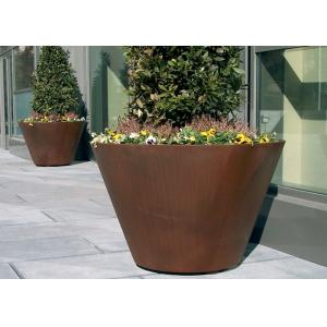 Large Traditional Corten Steel Round Planter Various Sizes / Colors Available