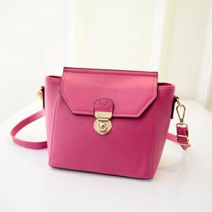 China High quality fashion women's pu leather messenger bags pink bolsas de mensajero supplier