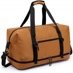 China Large capacity Gym Waterproof Duffel custom Travel Bag With Shoes Compartment Overnight supplier