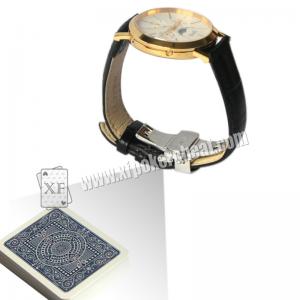 New Design Poker Scanner Leather Watch Camera With Power Bank