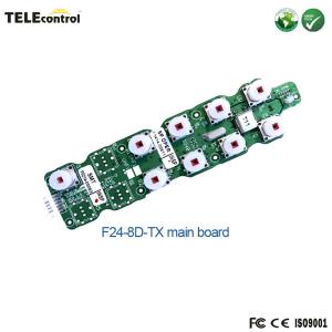 China Télé-crane télécommande F24-8S émetteur carte PCB principale avec 8 boutons à double vitesse supplier