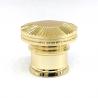China Custom Classic Gold color Zamak Aluminum Perfume Bottle Caps wholesale