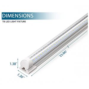 China 2ft 20W 2500LM 5000K T8 LED Light Fixture Ceiling And Utility Shop Light supplier