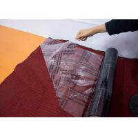 China Auto Carpet Adhesive Protective Film , Transparent Carpet Protection Roll on sale