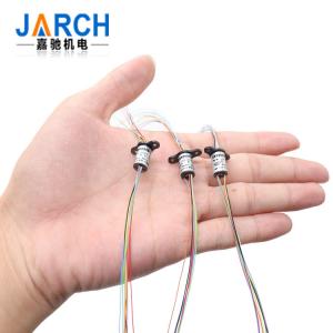 China 36 Conductors 2A Capsule Electrical Slip Rings 250RPM with 90° V-groove Ring 6 Circuit supplier