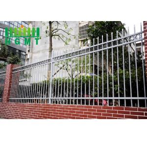Ornamental Galvanized Wrought Iron Steel Picket Fence For Garden