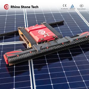 China Maintenance Solution PV Array Photovoltaic Protection Crawler Device Teleoperated Tracked Solar Panel Cleaning Robot wholesale