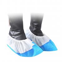 China Plastic Disposable Shoe Cover Anti Slip Anti Bacterial Dustproof Foot Cover on sale