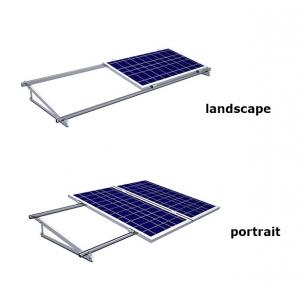China Concrete Flat Roof Solar Mounting System Home Solar Aluminum Panel Mounting Structure supplier