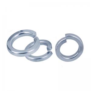 M2 - 48 Blue And White Zinc Plating Single Coil Spring Lock Washers Spring Washers DIN 127