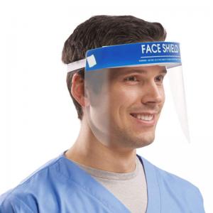 Fluid Resistant PET Face Mask , Transparent Face Shield Medical Use Fast Delivery