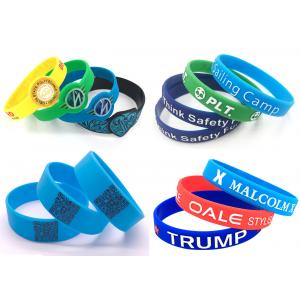 China Hand Strap Luminous Silicone bracelet  wrist Rubber Monochrome Printing strap custom OEM logo color size wrist supplier