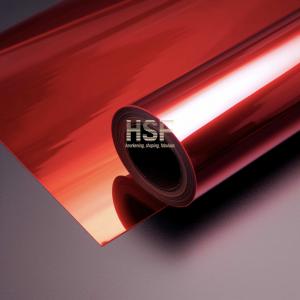 China SGS Translucent Red PET Release Film Winding Length 12000 Meters supplier