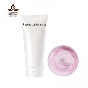 ODM 100g Foaming Facial Cleanser Rose Vegan Face Wash For Acne