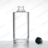 China Collar Material Glass Red Wine Bottle Empty 375ml l 500ml Whisky Wine Bottle with Cork on sale