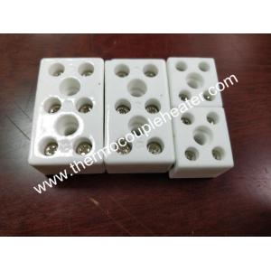 China Ceramic Thermocouple Terminal Block With Galvanized Steel Screws supplier