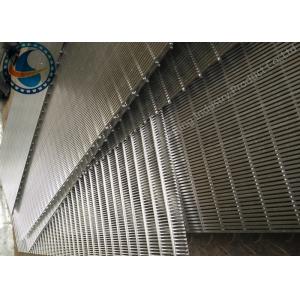 China V Shape Wedge Wire Screen Panels For Mineral Processing Self Cleaning supplier