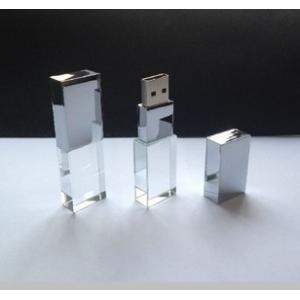 Promotional USB Stick Gift 8GB 16GB 10 ~ 30MB / S Durable Crystal With LED