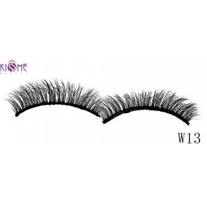 China Premium Shimmery Natural Silk Lashes Comfortable Handcrafted For Party Makeup supplier