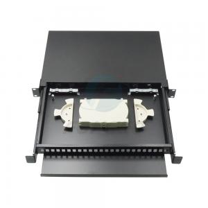 China 1U ODF 24 Cores Optic Fiber Cassette Module Break Out Tray With SC APC SX Adapters supplier