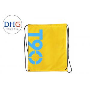 Custom Drawstring Bag Backpack , Promotional Cool String Backpacks With PP Rope