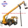 China High efficiency electrical power pole installing and erection auger drilling machine wholesale