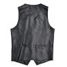 High End Skinny Mens Tailored Vest Dark Grey Waistcoat Business Person