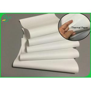 China 35Inch 47Inch Roll 65GSM 70GSM 80GSM White Thermal Paper Roll For Logistics label supplier