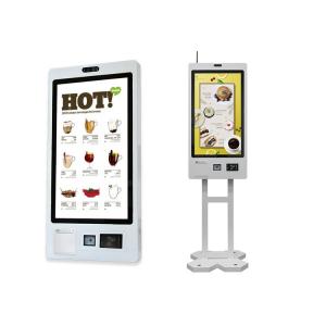 China WiFi / Bluetooth / Ethernet Restaurant Self Ordering Kiosk With LCD Touchscreen Display supplier