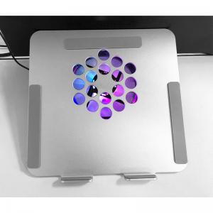 China 12025mm LED RGB Fan Aluminum Alloy Laptop Cooler Stand 12 Inch supplier