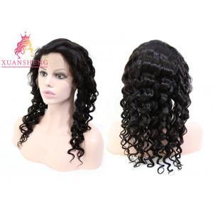 100% Transparents Full Lace Human Wigs Loose Wave Hair Cuticle Aligned