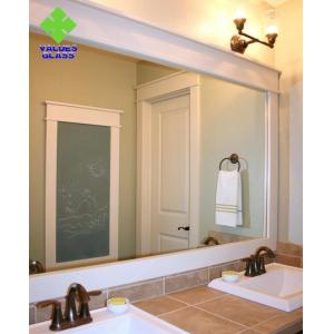 China 2-6mm Thickness Anti Corrosion Silver Wall Mirror Bevelled Edge For Washstand wholesale