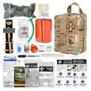 Tactical Individual First Aid Kit, Survival Trauma Kit For Outdoor Tactical Bag Outdoor Camping First Aid