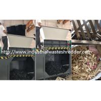 China Plastic Waste Double Shaft Shredder Low Rotation Speed High Efficient Performance on sale