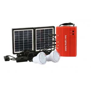 China Hot sale in Africa rechargeable 4W DIY solar lighting kits with 2 led light power bank for lighting phone charging wholesale