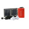 China Hot sale in Africa rechargeable 4W DIY solar lighting kits with 2 led light power bank for lighting phone charging wholesale