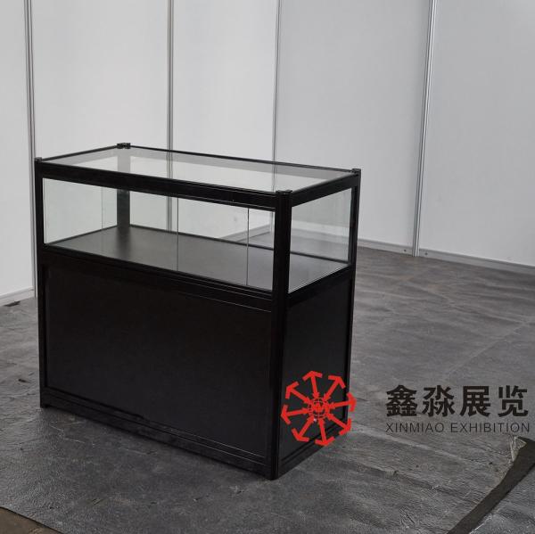 Aluminum Foldable Showcase, rentable foding cabinet for display, exhibition foding glass+aluminum+MDF panel showcase