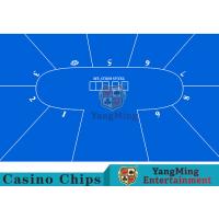 China Flexible Three Card Roulette Table Layout With Velvet Suede Fabric Surface on sale