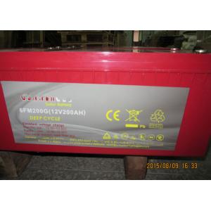 China 12 Volt Solar Lead Acid Battery 200ah Long Life For Off Grid Power supplier