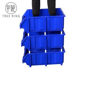 China Blue Color Warehouse Plastic Picking Bins With Racking In Industrial Workshop supplier