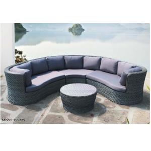 4 piece -Half round rattan outdoor furniture sofa with coffee table egg shape sofa -YS5725