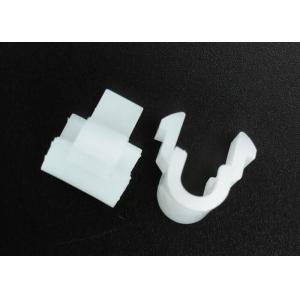 Customized Plastic Injection Molding Products 5mm White Plastic U Clamp