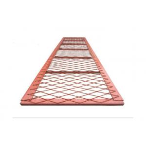 550mm size Red color diamond hole Expanded Metal Walkway Mesh