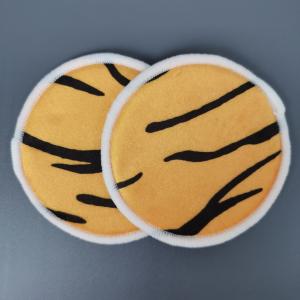 China Tiger Stripe Reusable Makeup Remover Pad supplier