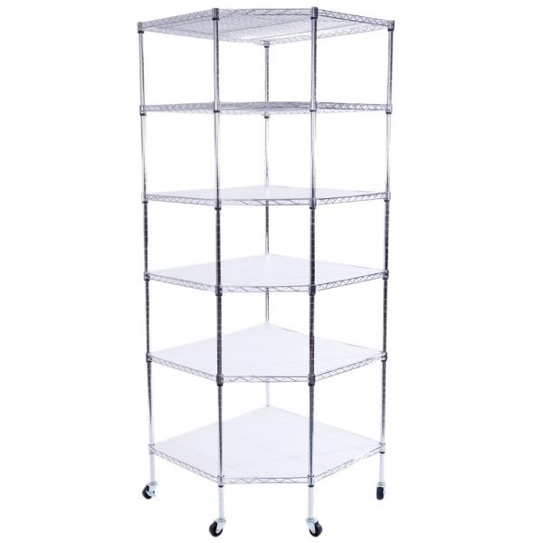 NSF & ISO Approved Chrome 4-tiers 18"X36" x72" Wire Shelving