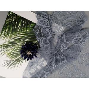 121g/m Lightweight French Chantilly Eyelash Scallop Lace Fabric