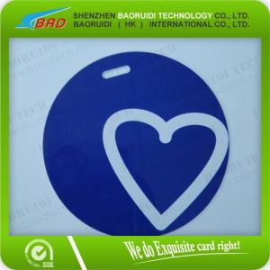 2014 new designed heart shaped PVC  luggage tag