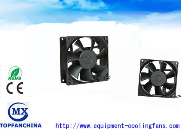 3.6 Inch 92 MM Portable Small DC Brushless Fan , High Temp Exhaust Motor For Cabinet Chassis