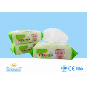 Natural Baby Disposable Wet Wipes Flushable For Hand / Mouth Cleaning